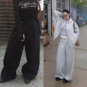 [모코블링] 스테디 헤비쭈리 와이드팬츠 #가을팬츠 #밴딩팬츠 #투웨이팬츠 #와이드핏 #오버핏 #트레이닝팬츠 #트레이닝세트 #세트(별도구매)