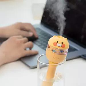 카카오프렌즈 아쿠아보틀 스틱형 무선 가습기 휴대용 탁상용 무드등 저소음 미니 가습기