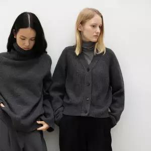 [롯데백화점]오브에르 [울마크 인증]캐시미어 태즈메이니아 울 V넥 가디건_3color_KN05