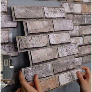 붙이는 벽돌 시트지 접착식 타일 입체 블럭 벽지 폼 현관문