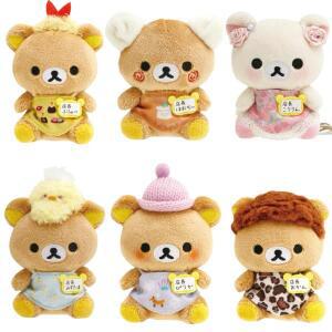 Kawaii 만화 Rilakkuma 기념일 한정 관리자 시리즈 열쇠고리 배낭 펜던트   인형 액세서리