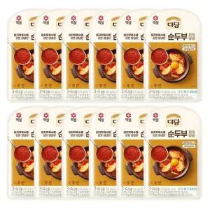 CJ제일제당 백설 다담 순두부찌개양념140g x12개