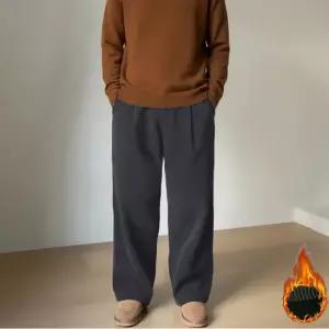 남자 골덴바지 기모 핀턱 코듀로이팬츠 겨울 와이드팬츠 스판 빅사이즈_WDPA14_2