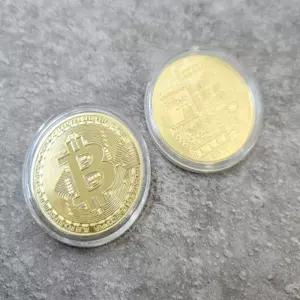 가상화폐 비트코인 모형 장식 소품 골드 동전 주화 금메달 기념 달러 시세 전망 모형