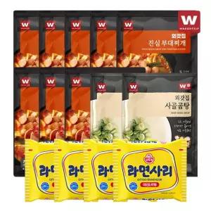 진심 부대찌개 8팩+사골육수 2팩(라면사리 4개 증정)