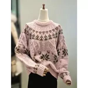 [NS홈쇼핑]ab.f.z 크리스마스 라운드넥 77 스웨터 오버핏니트 ACZ4HW65L[35583134]