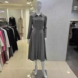 [미니멈]슬릿카라 턱 주름 원피스 MXDAWO0580MB_BP