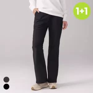 에버라스트 1+1 여성 부츠컷 기모바지 슬랙스