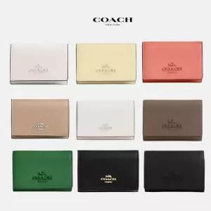 [정품] 코치 마이크로 월렛 지갑 카드지갑 반지갑 여성 가죽 지갑 선물 9컬러