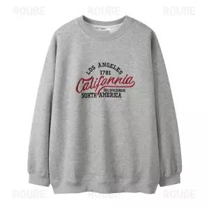 GGPX 레터링 자수 루즈핏 맨투맨 티셔츠 GPATS010F