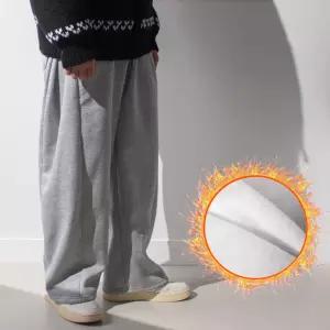기모 사이드 투턱 벌룬 와이드 트레이닝 팬츠 / 보온 온장고 겨울 츄리닝 바지
