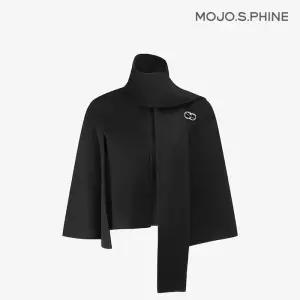 [모조에스핀] 스카프넥 숏기장 케이프 코트 BK_S254MSF403 1936538