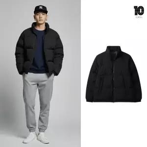 [백화점 출고] 탑텐 패딩 남자 에어테크 볼륩 헤비 블랙 하이넥 스탠드넥 퀼팅 데일리 보온성 숏 자켓 점퍼