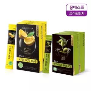 [올레샷 기획] 몽베스트 유기농 올리브오일 10g 28포 + 유기농 레몬즙 20g 28포