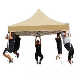 접이식 천막 행사용 캐노피 감성 카키색 야외 천막 방수 그늘막 타프 2x2