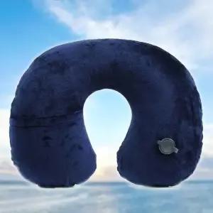 목베개 휴대용 여행 네이비 에어 목쿠션 장거리 (WFFWQSL)