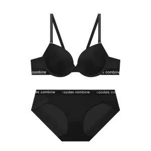 갤러리아 코데즈컴바인[여] 베이직 브라 햄팬티 세트 (CFWBR161/CFWBP161BK)