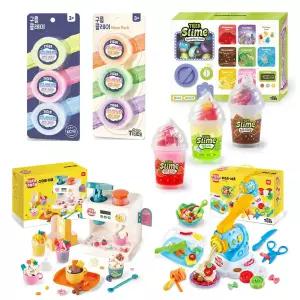 촉감놀이 장난감 모음 /도우/클레이/슬라임/폼클레이