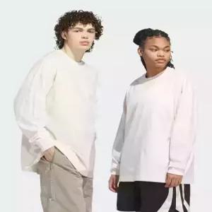 아디다스 adidas 바스켓볼 긴팔 티 - 화이트 JX5579