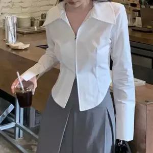 [하프클럽/]빅카라 투웨이집업 크롭 긴팔셔츠 겸용 자켓 유니크룩