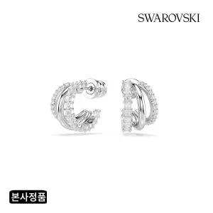 [스와로브스키](강남점)[본사정품/쇼핑백증정] Hyperbola 로듐 미니 후프 귀걸이 5737110