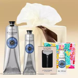 [록시땅](강남점)[기프트] 시어 버터 핸드 크림 듀오 세트 (카리테 콩포르)(+디럭스 1종+매직키+파우치)