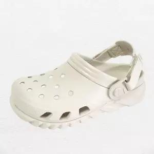 [크록스]듀엣 맥스2 K 주니어 클로그 샌들 슬리퍼 아쿠아슈즈 스투코 스터코 아이보리 208774-160