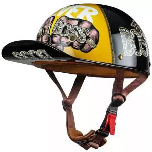 스냅백 헬멧 하이바 오픈 빈티지 여름 슈퍼커브 배달 커플