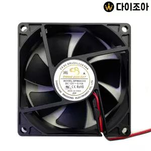 DC12V 0.11A 2500RPM 80mm 사각 소형 쿨러 팬/DC FAN DFM8025S