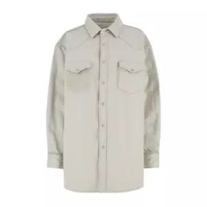 메종마르지엘라 라이트 베이지 차크 데님 오버사이즈 셔츠 S51DT0007S30857 961