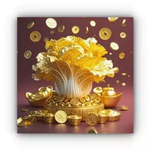 보석십자수 황금 배추 구슬붙이기 큐빅