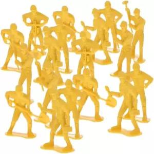 Homoyoyo 54pcs 미니어처 건설 작업자 피규어 u2013 디오라마 디스플레이용 소형 플라스틱 엔지니어 모델