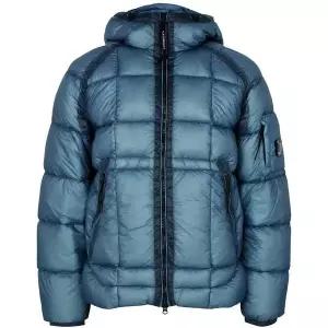 [CP컴퍼니][명품] CP 컴퍼니 씨피컴퍼니 DD 쉘 후드 블루 남성 패딩 19CMOW702A