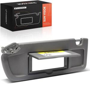 A-프리미엄 드라이버 왼쪽 사이드 선바이저 혼다 시빅 2006 2007 2008과 호환 - 베니티 미러 다크 그레이 컬러 83280SNAA01ZA 대체