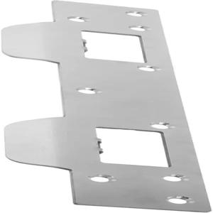 이중 구멍 래치 플레이트가 있는 IWOHERO 헤비 듀티 도어 보강 스트라이크 플레이트 홈 오피스 도어에 쉽게