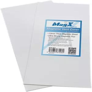 MagX 마그네틱 통풍구 커버 8 x 17 인치 2 장 초두꺼운 60 밀리미터 유연한 이방성 자석 에어 레지스터