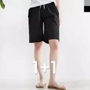 면 5부반바지 여름반바지 5부바지 여성반바지 여름 (WFJ4YO8)