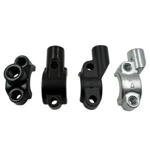 바이크 오토바이 마스터 실린더 브레이크 레버 미러 마운트 클램프 홀더 어댑터 22mm 핸들바 10mm 나사산