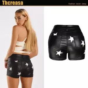 청 여사친 청반바지 나이트클럽 핫팬츠 스판 PU원템4