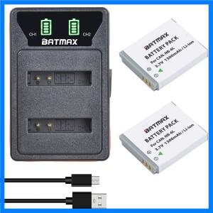 2Pcs NB-6LH NB-6L 배터리 + Canon PowerShot D10 D20 D30 S95 SX260 SX280 SX540 SX700 SX710 HS 카메라