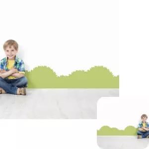 제이커 시트지 셀프인테리어 WBWG153 풀숲띠 자연 그래픽스티커 띠벽지 대형