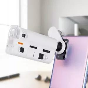 LED 현미경 Coms UV조명 핸드폰 클립집게형 100배율 교육용현미경