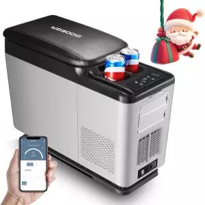 BODEGA 12볼트 냉장고 16쿼트(15L) 자동차 휴대용 냉장고(-4 °F-68 °F) 실외 차량 캠핑 여행용 12/24V DC