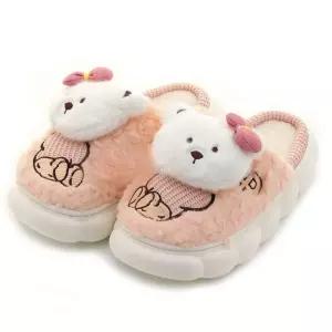 핑크 실내화 푸들 거실화 택1 털실내화 (WFJQWUU)
