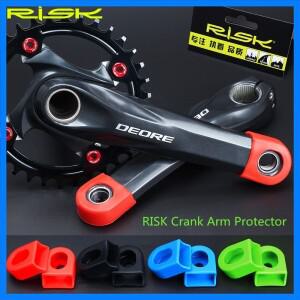 2Pcs 자전거 크랭크 보호대 커버 실리카 젤 레이스 페이스 크랭크 부팅 실리콘 보호 슬리브 프로텍터 크랭