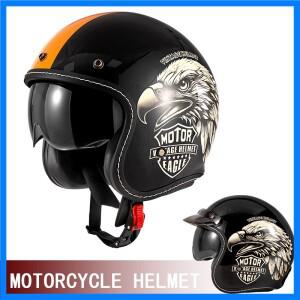 크루즈 레트로 오토바이 세미 헬멧 오토바이 3/4 헬멧 여름 사계절 통기성 전기 자동차 헬멧 안전
