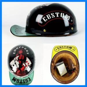 오토바이 헬멧 남자 레트로 모토 헬멧 반 얼굴 야구 모자 성격 Capacete De Moto DOT 인증 사이클링 헬멧