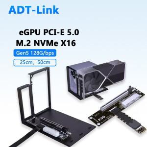 M.2 NVMe to PCI-E 5.0 X16 F3G eGPU 도킹 스테이션 외장 그래픽 NUC ITX STX 노트북 Gen5 고속 FFC 어댑터
