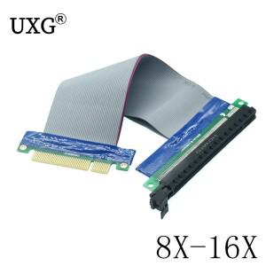 PCI Express 라이저 카드 익스텐더 E 8X ~ 16X 슬롯 어댑터 연장 케이블 X8 BTC 마이닝용 금도금