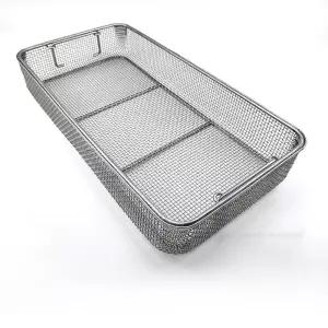 대형채망 소쿠리 사각 튀김바구니 업소용 스테인리스